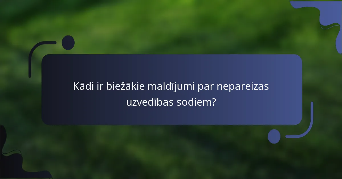 Kādi ir biežākie maldījumi par nepareizas uzvedības sodiem?